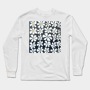 Black florals Long Sleeve T-Shirt